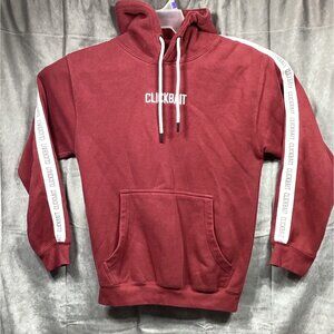 David Dobrik Clickbait Hoodie Sweatshirt Red Size S Fanjoy Long Sleeve Fan Joy